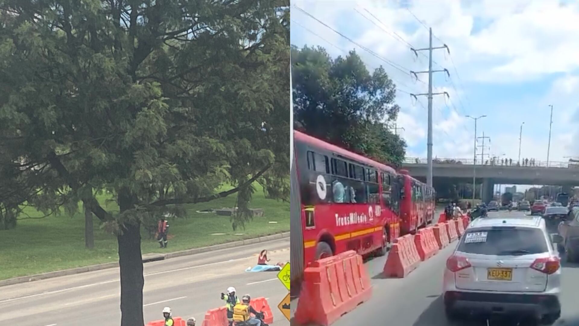 Siniestro vial en la Autopista Norte