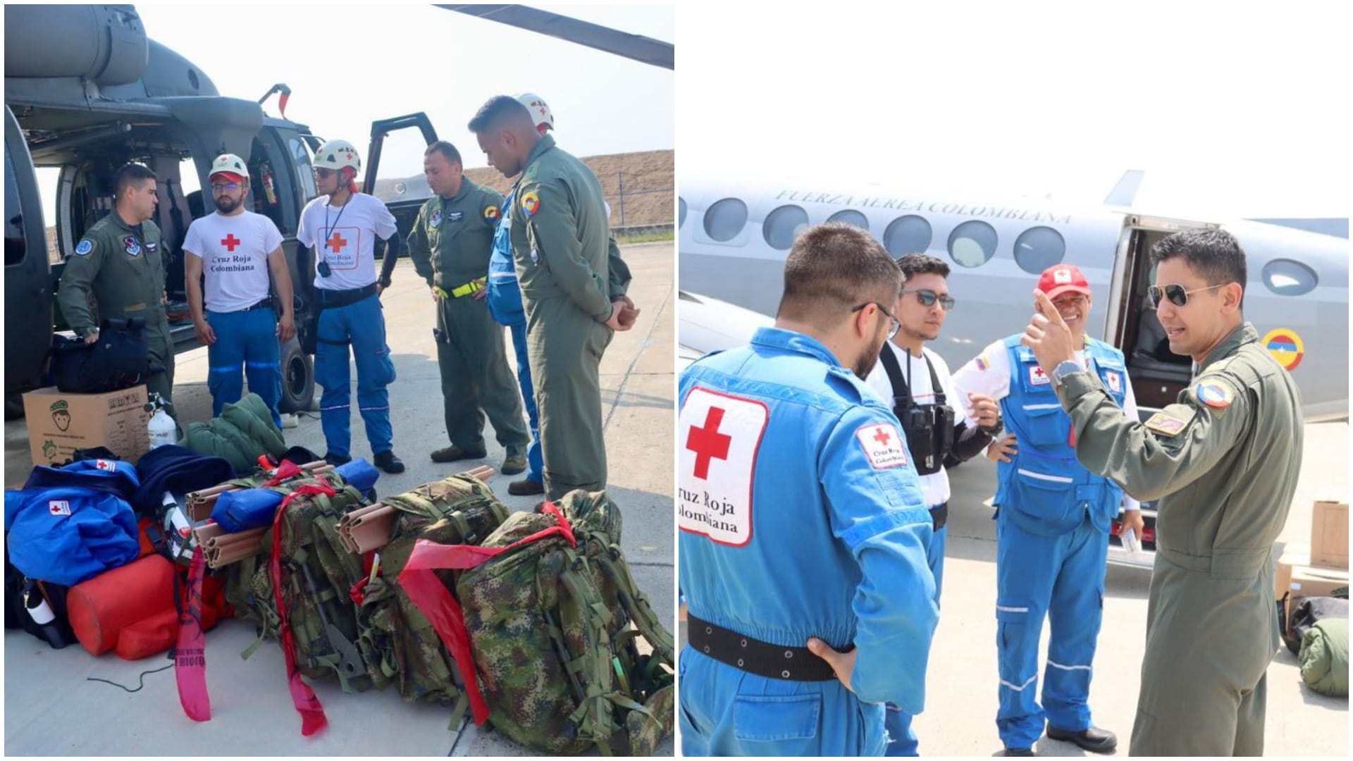 Fuerza Aérea continúa labores de búsqueda y rescate de parapentistas accidentados en la Sierra Nevada de Santa Marta (Imágenes muestran el trabajo de rescate de la Fuerza Aérea)