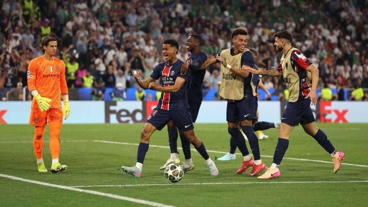 Grandes goleadas en finales de la Liga de Campeones, además del 5-0 de PSG a Inter