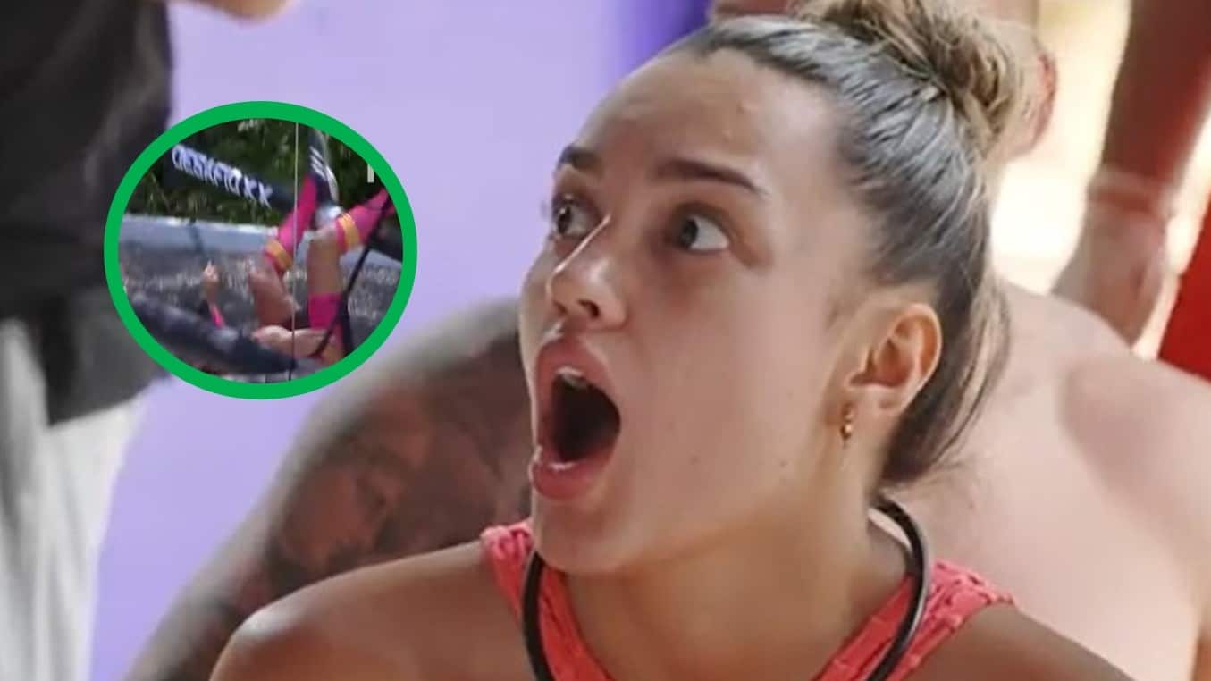 El participante cayó al suelo en varias oportunidades mientras buscaba atravesar la pista de aire y en redes ya lo comparan con Aleja del ‘Desafío’ anterior.