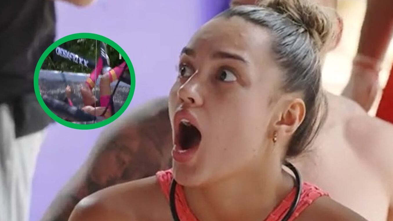 El participante cayó al suelo en varias oportunidades mientras buscaba atravesar la pista de aire y en redes ya lo comparan con Aleja del ‘Desafío’ anterior.