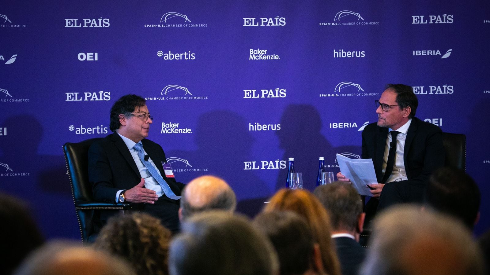 Presidente Gustavo Petro en el Foro ‘Latinoamérica, EE.UU. y España en la Economía Global’, convocado por el diario El País, de España, en Nueva York.