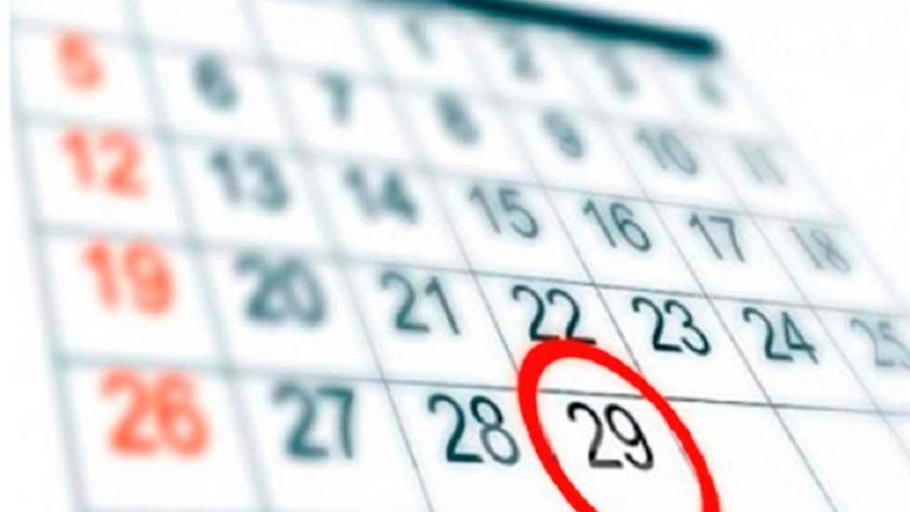 Febrero tiene 29 días cada 4 años en el año bisiesto