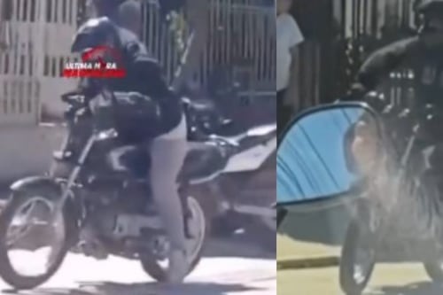 “Muy de malas”: ladrón se le apagó la moto en la que intentaba huir después de cometer un robo