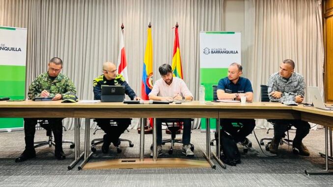 El alcalde de Barranquilla, Jaime Pumarejo en Consejo de Seguridad.