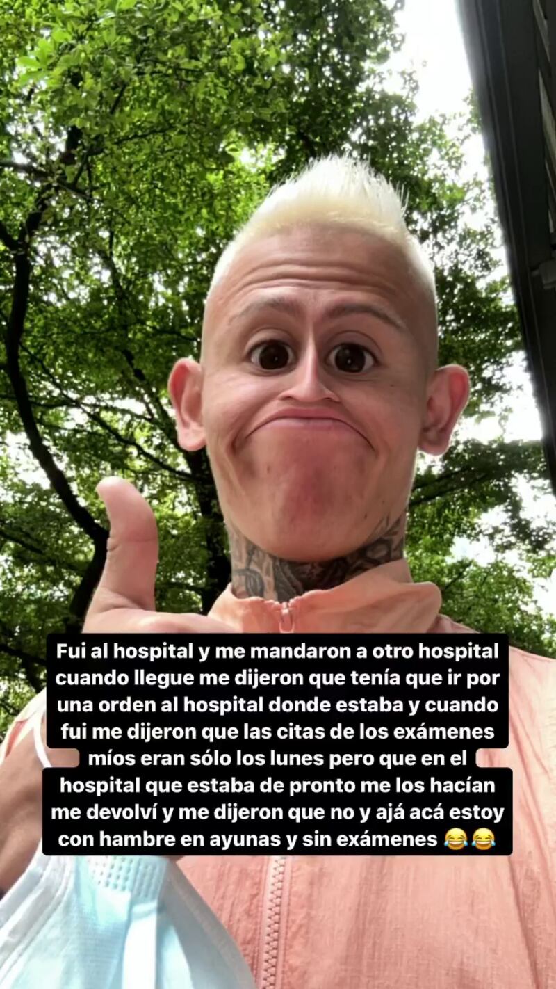 'La Liendra' se quejó del sistema de salud de Colombia