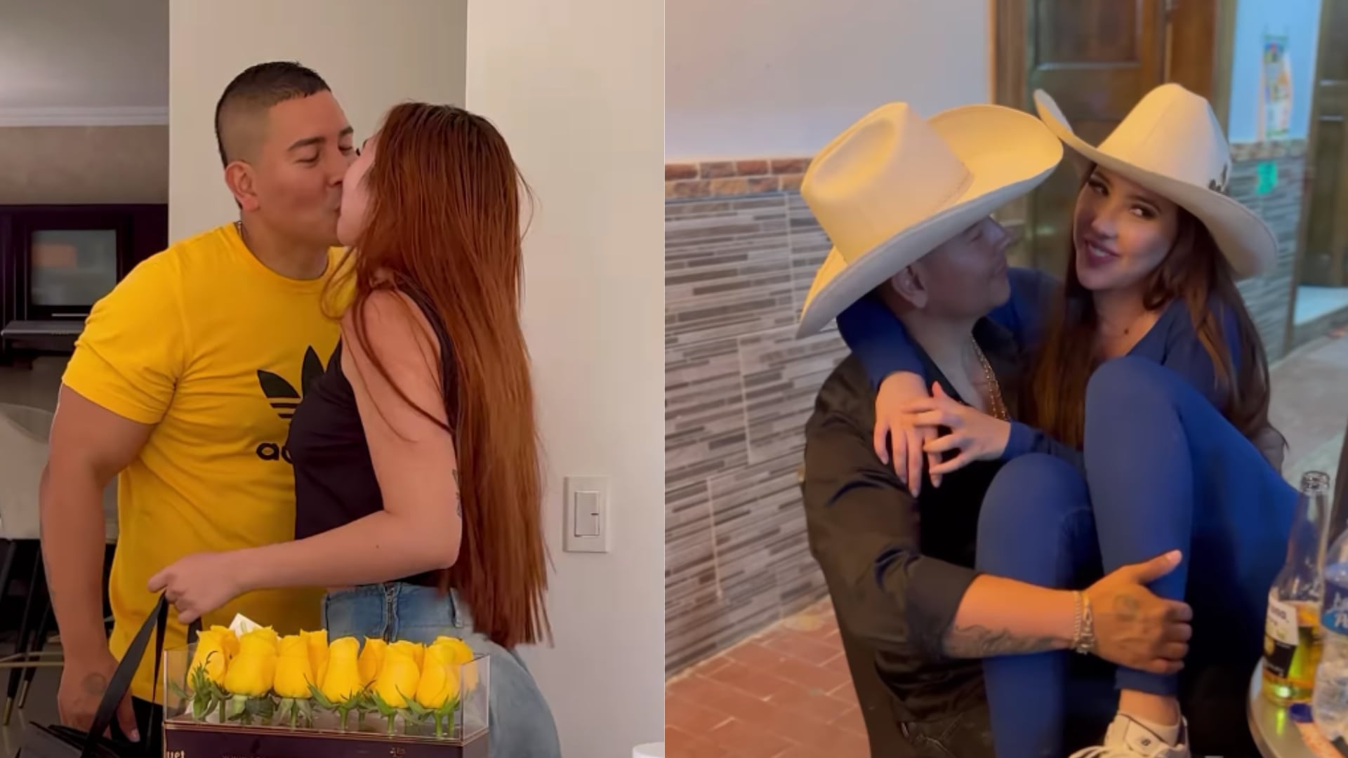 Aida Victoria Merlano y su novio, Juan David Tejada.