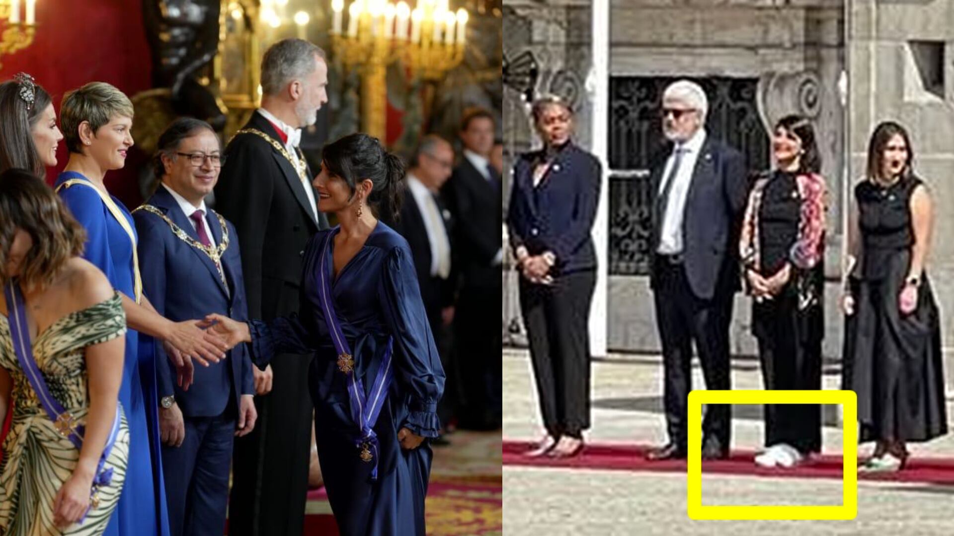 Irene Vélez se defendió por usar tenis ante visita al Rey de España