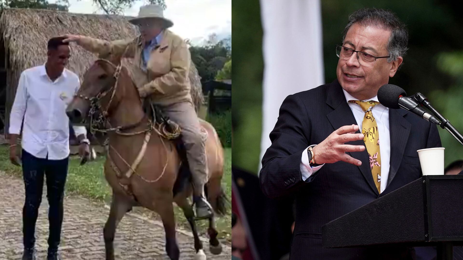 Yerry Mina, Álvaro Uribe y Gustavo Petro