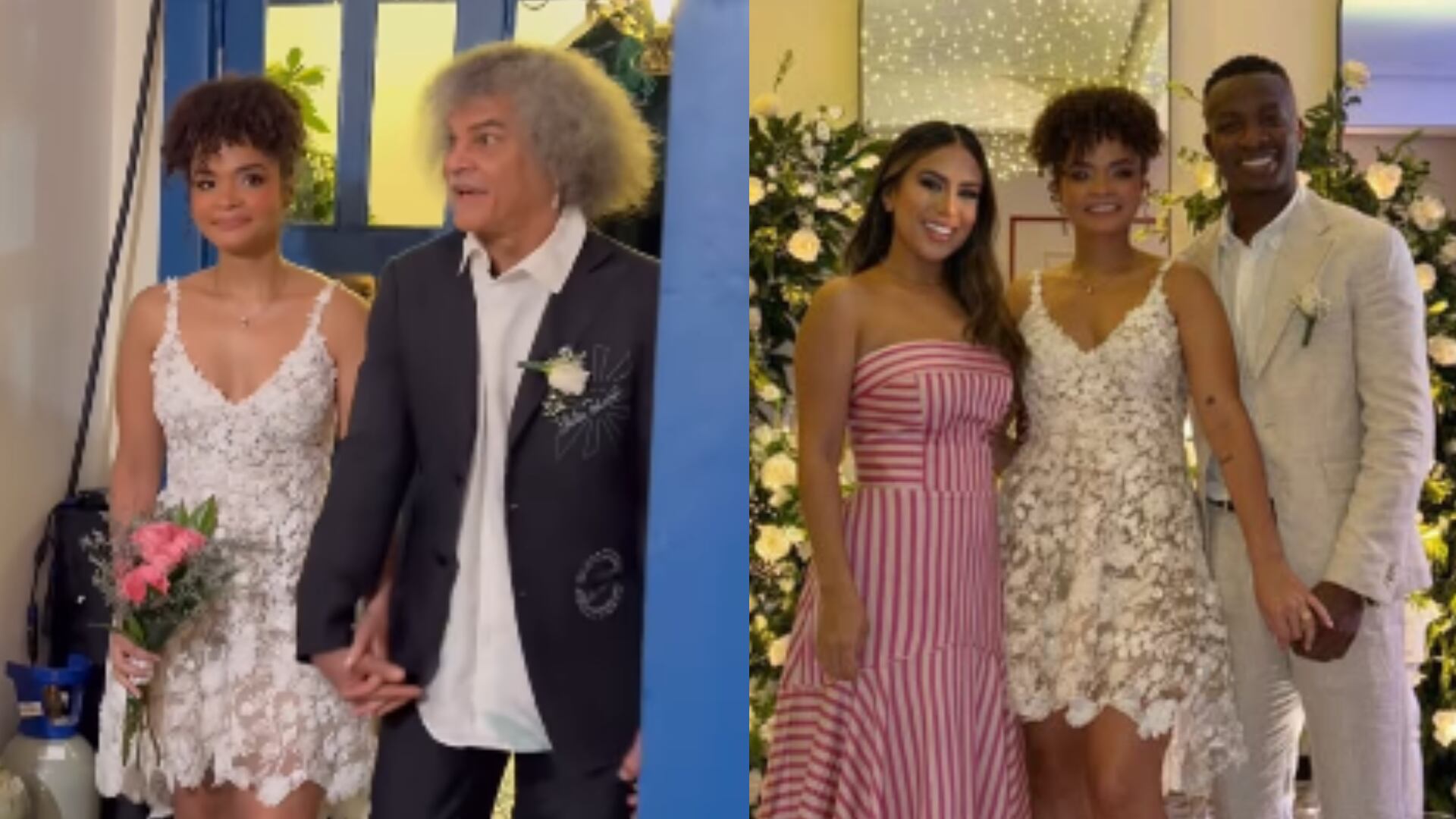 El Pibe Valderrama y su hija, así se vivió el matrimonio