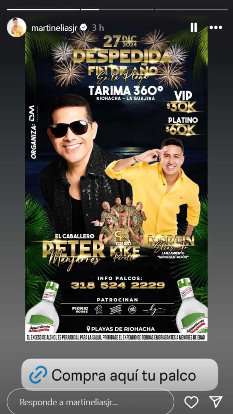 Martín Elías Jr se dará el lujo de cantar junto a una de las más grandes leyendas del vallenato