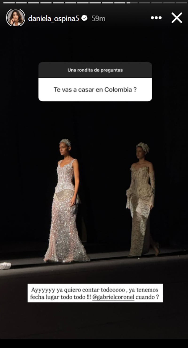 Esta es la coincidencia que tendrá la boda de Daniela Ospina y Gabriel Coronel con la que tuvo la influencer con su ex