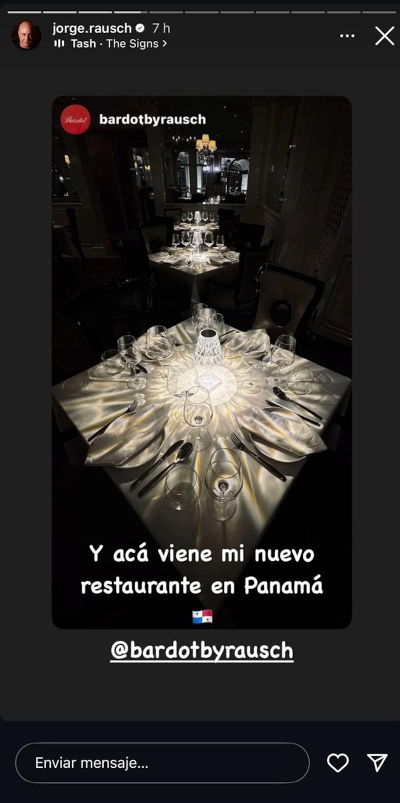 Jorge Rausch de MasterChef Celebrity abre nuevo restaurante en Panamá