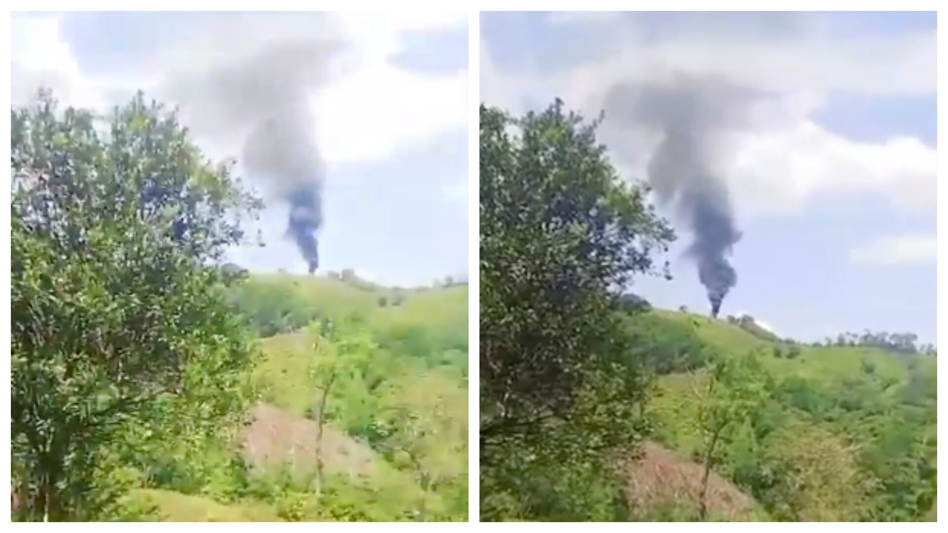 Un helicóptero del Ejército fue derribado en Amalfi, Antioquia, en medio de un operativo de erradicación de cultivos de coca