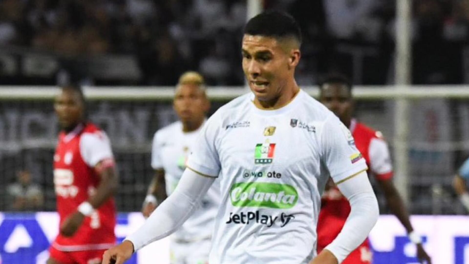 Mateo García, de Once Caldas, lloró antes del partido contra Santa Fe