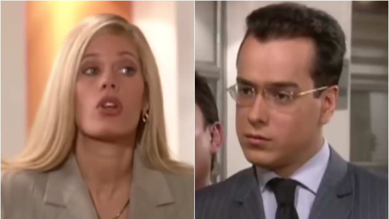 Don Armando Mendoza y Patricia Fernández en 'Yo soy Betty, la fea'.