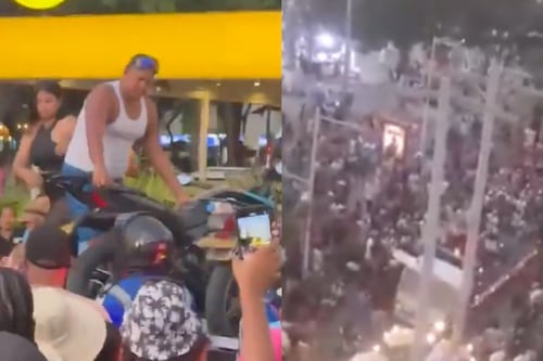 Operativo de tránsito en El Rodadero terminó en enfrentamiento: infractores bajaron sus motos de la grúa