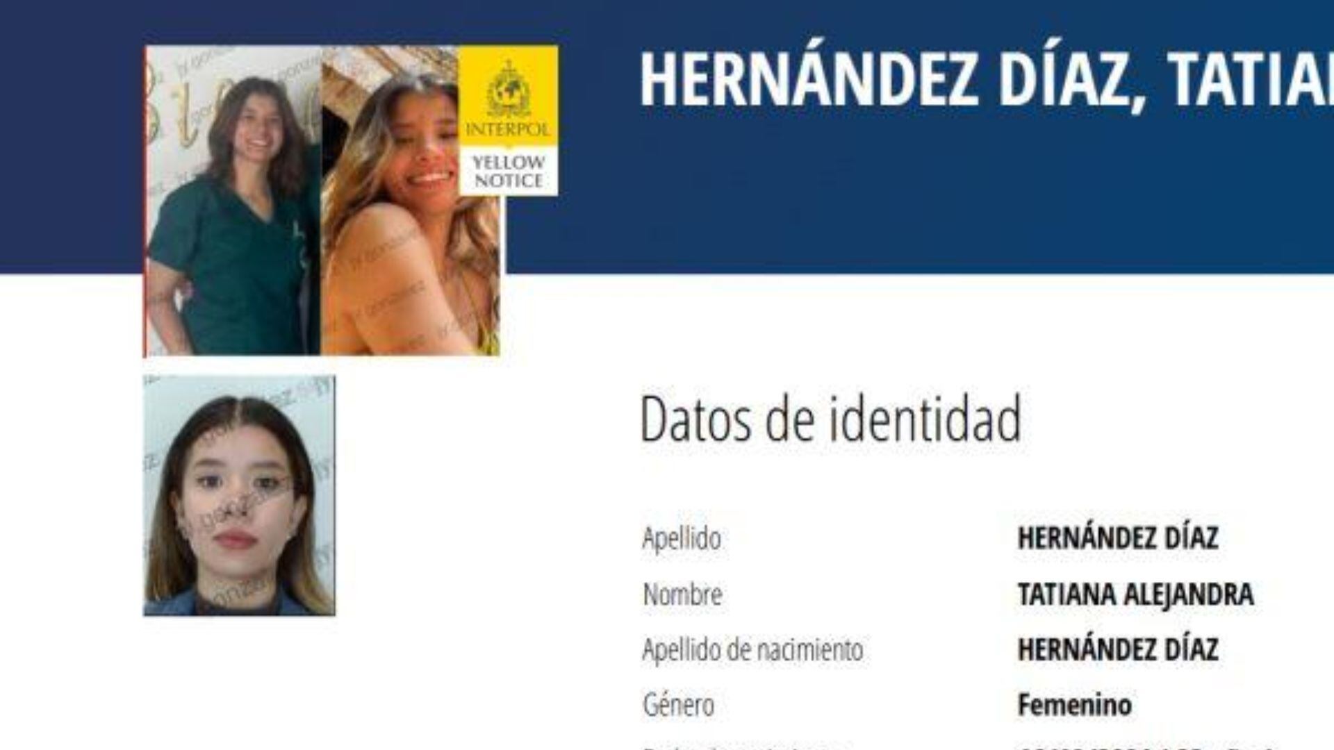 Desaparición de Tatiana Hernández: Interpol se una a la búsqueda ¿Qué aportarán?