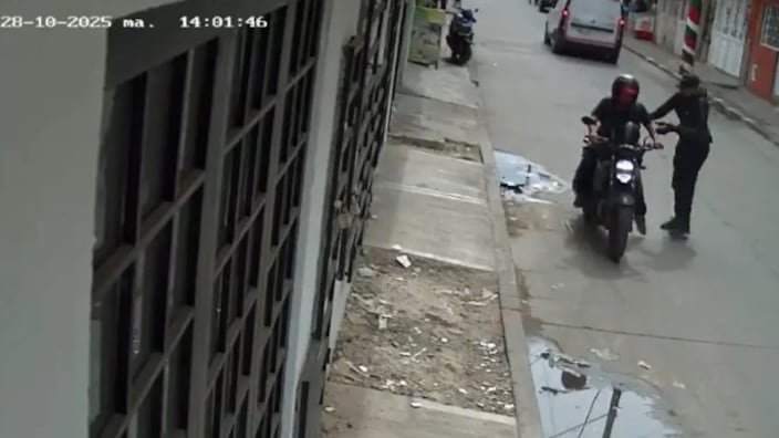 Foto del ataque sicarial en Bosa.