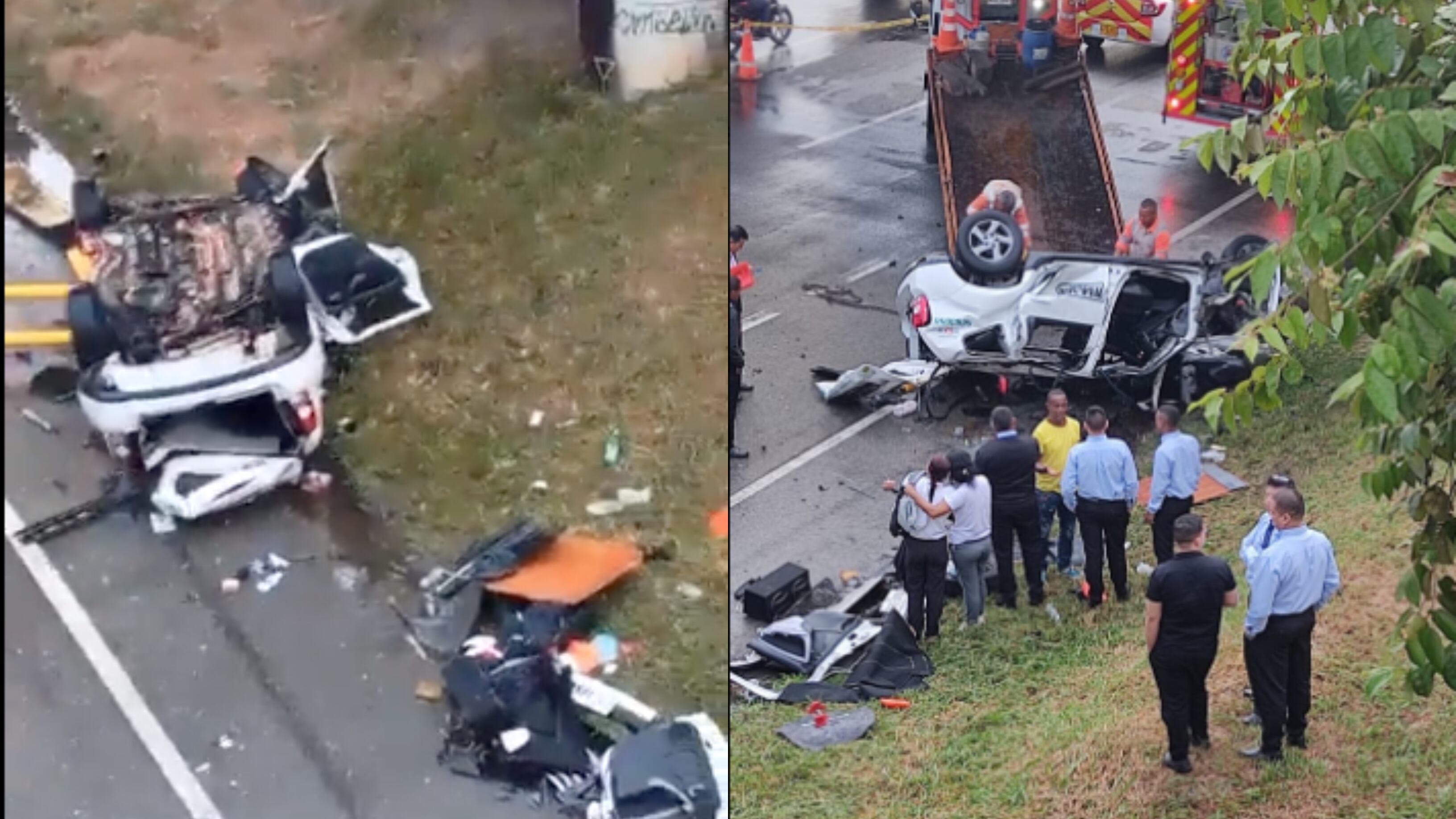 Accidente vía Cali Palmira 27 de julio de 2023