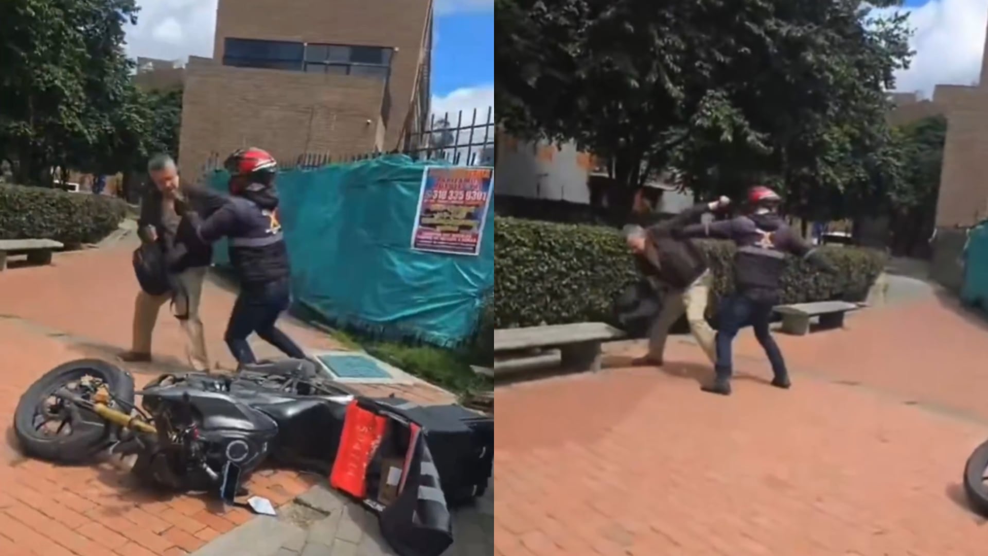 Agresión a adulto mayor en Suba.