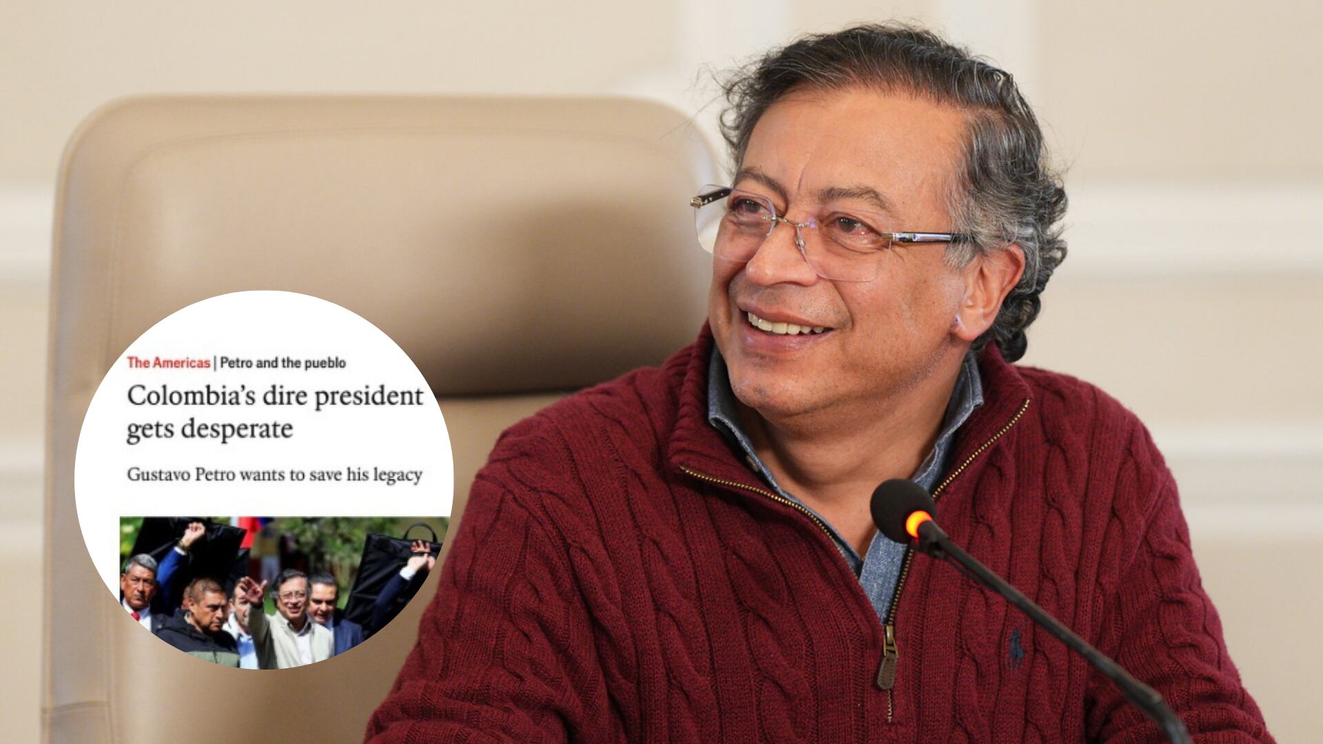 Petro dijo que no está desesperado.