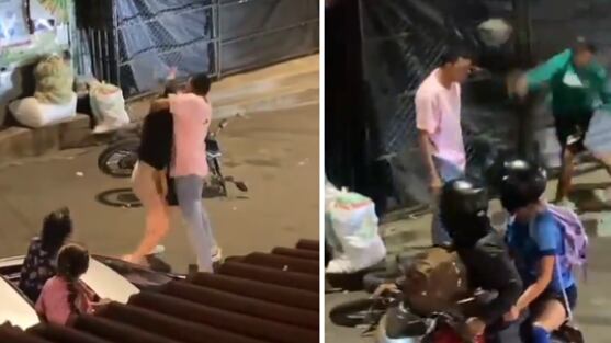 Agresión a mujer en Medellín