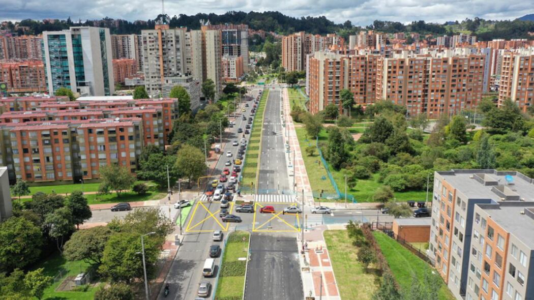 Avenida La Sirena, localidad de Suba.
