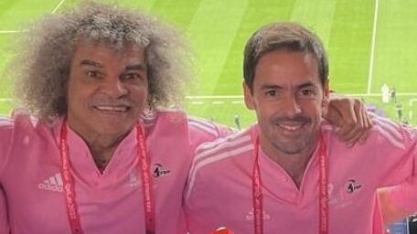 El 'Pibe' Valderrama y Mariano Closs