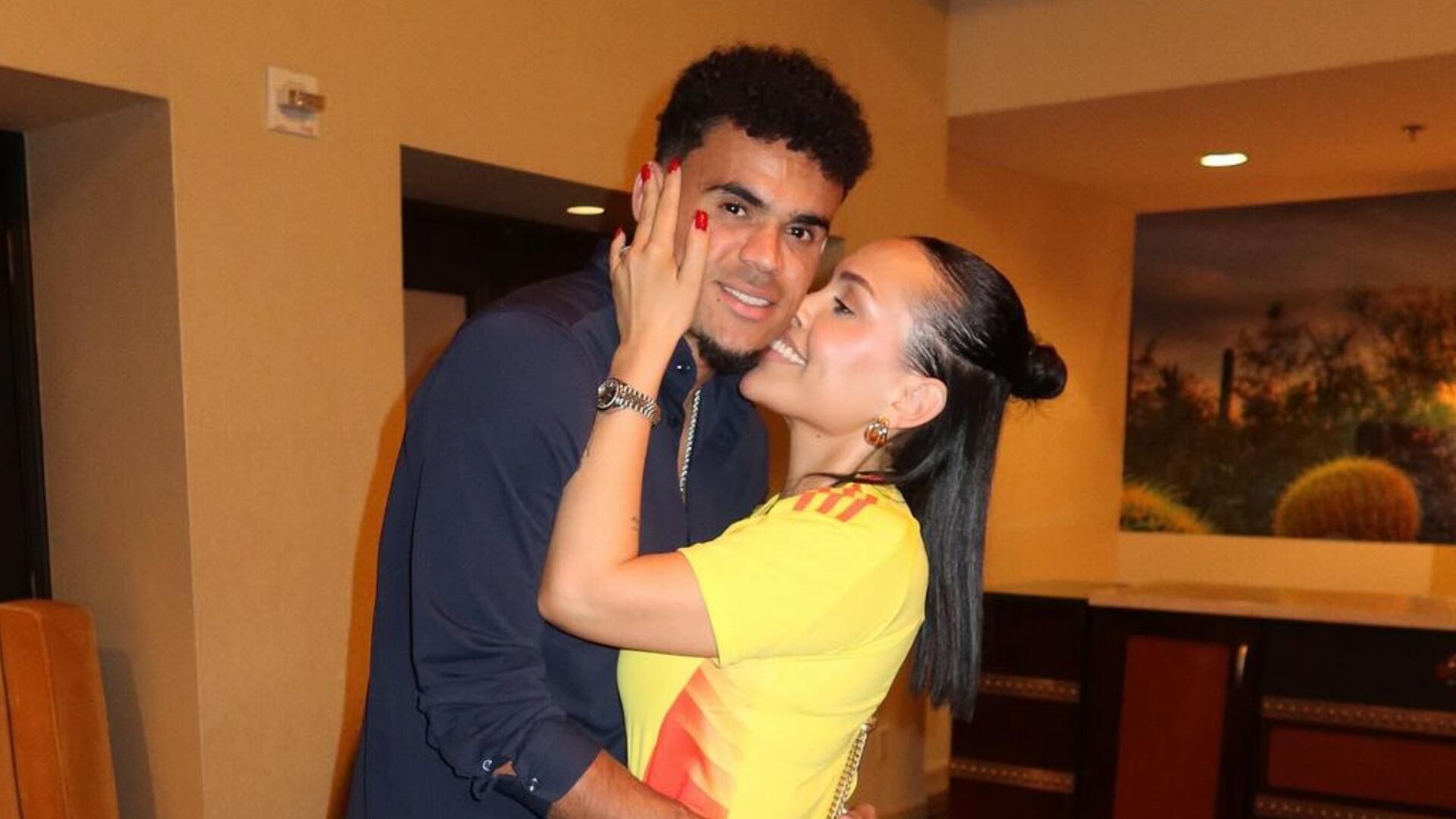 Esposa de Luis Díaz cumplió años el mismo día del partido Colombia vs. Panamá y él no lo olvidó.