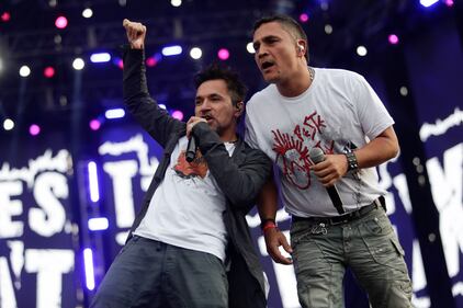 Peste Mutantex, de Colombia, durante su presentación en Rock al Parque 2022 en Bogotá.