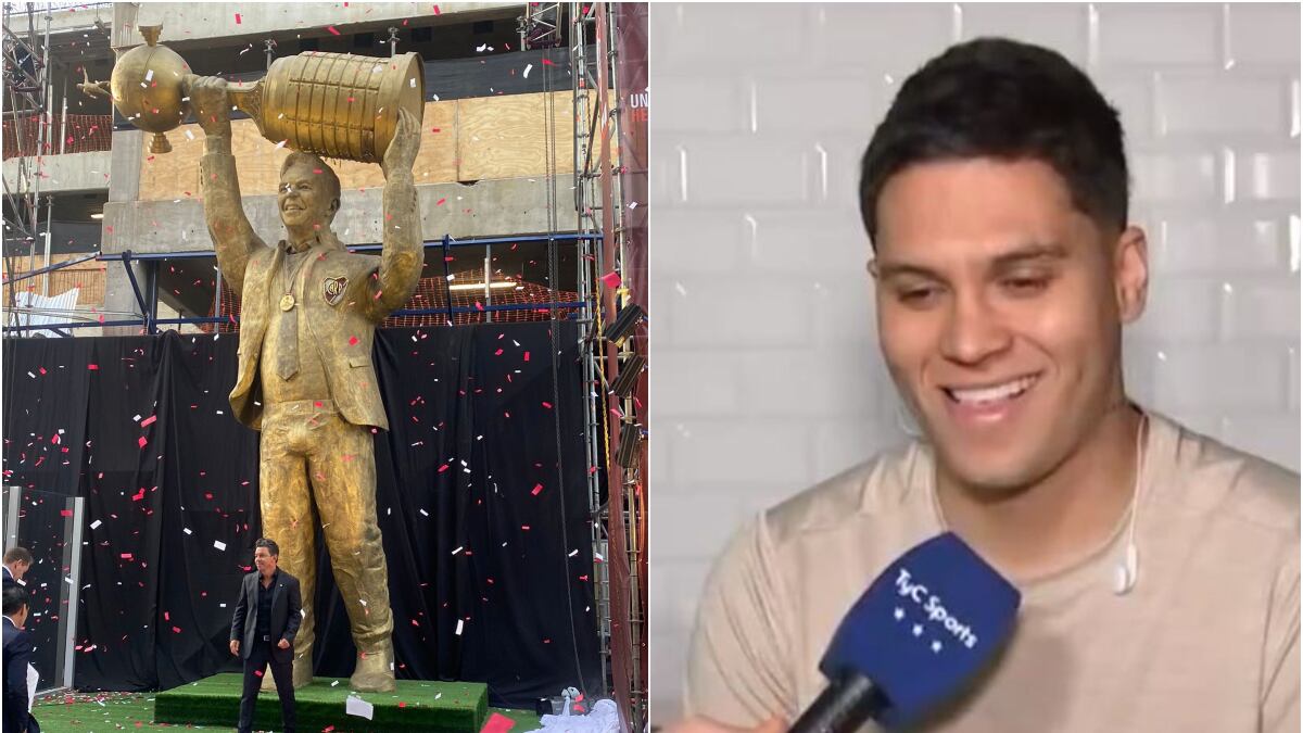 JuanFer Quintero despejó toda duda del impactante tamaño de la estatua de Gallardo