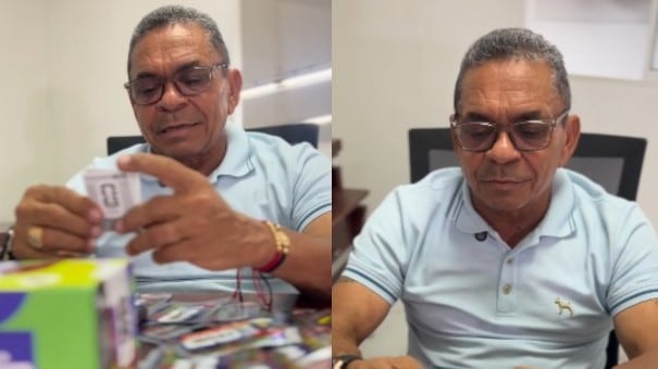 Foto la emotiva reacción de Mane Díaz al ver a Luis Díaz en el álbum Panini del Mundial conmovió a Colombia.