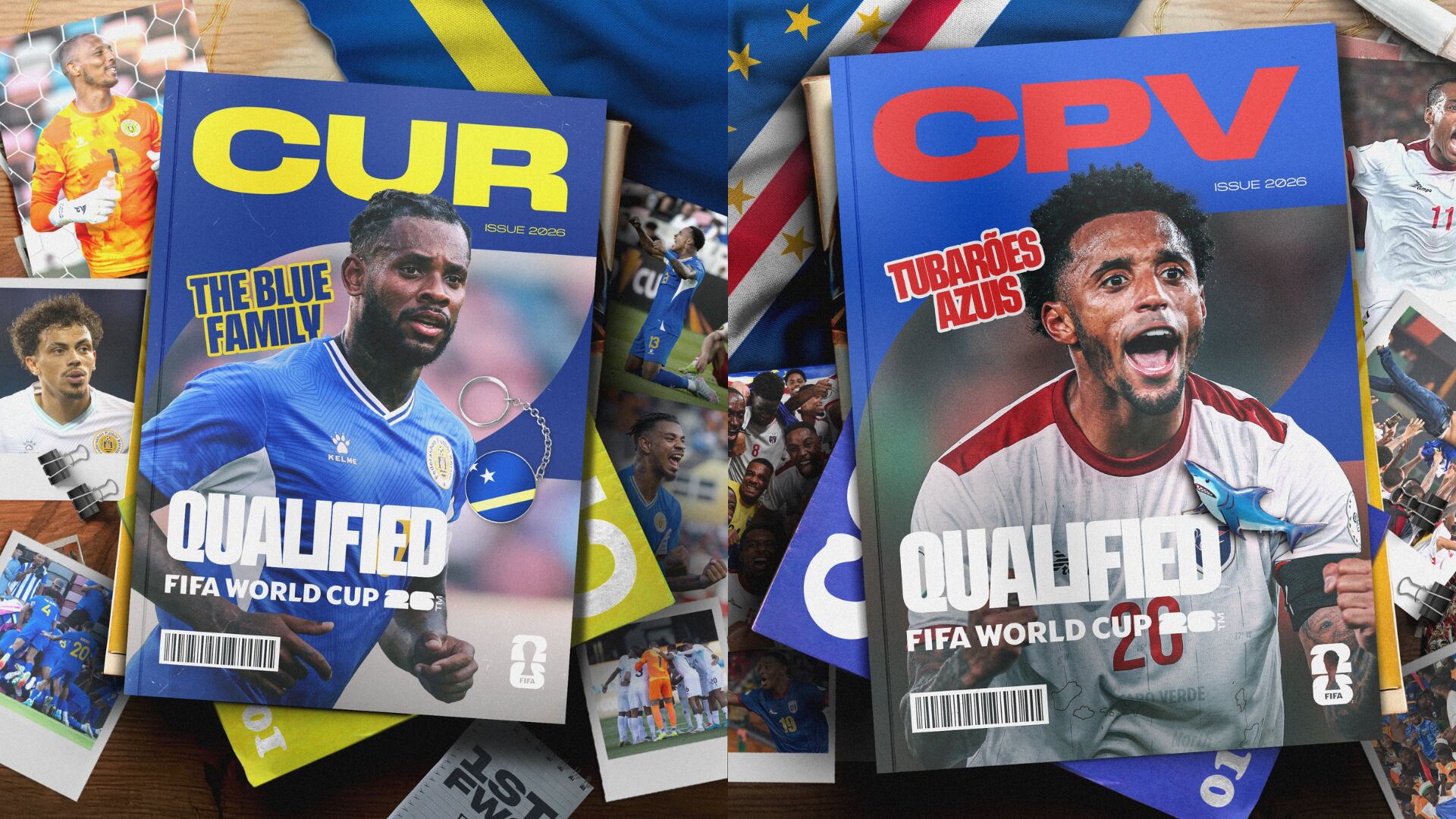 Curazao y Cabo Verde - Fotos: Redes sociales de la FIFA tomadas el 19 de noviembre del 2025