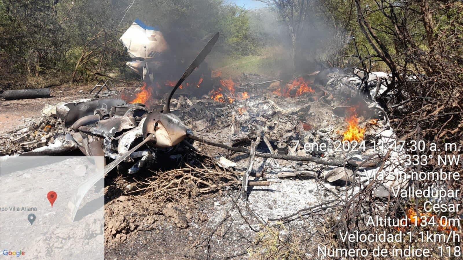 Avioneta accidentada en Valledupar (Foto: Kassiani MWN)