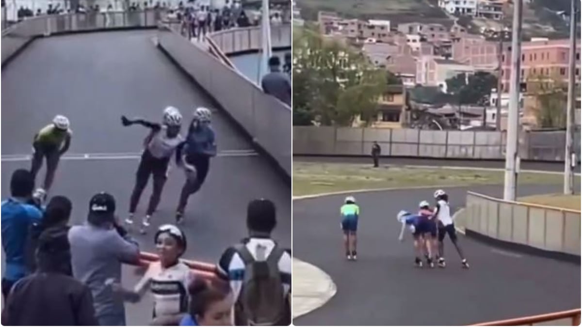 María José Porto, campeona mundial de patinaje, sufrió fractura de coxis por empujón de una rival