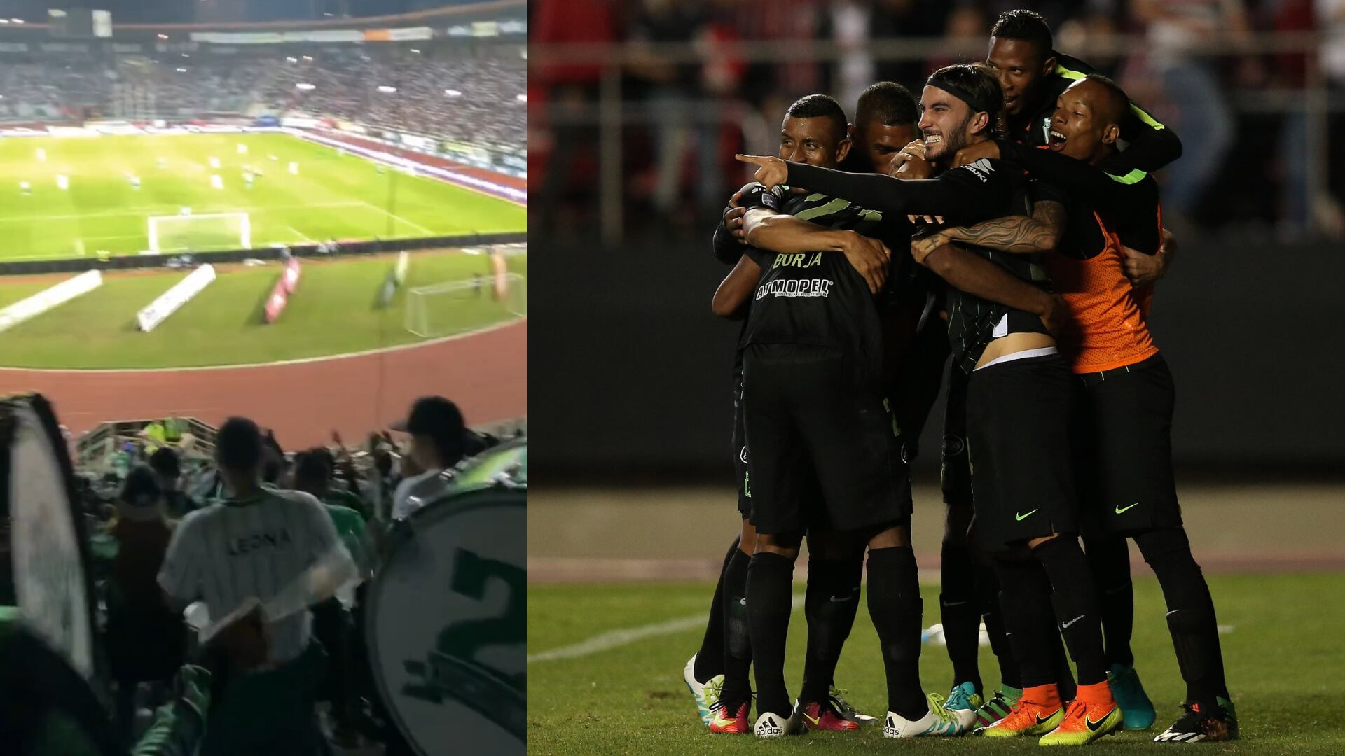 Referente de Atlético Nacional en la tribuna