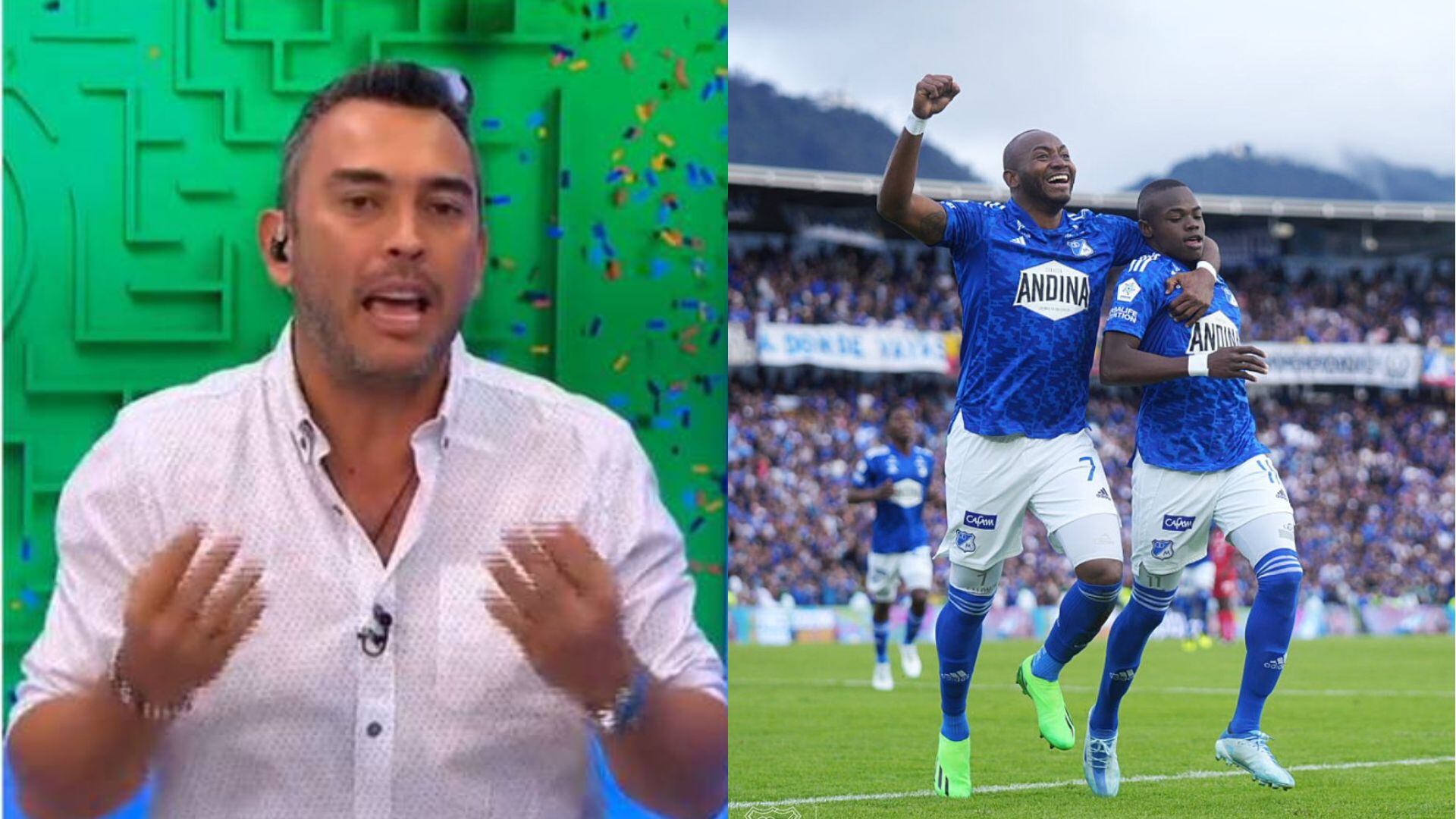 Julián Téllez habló sobre el buen juego de Millonarios.