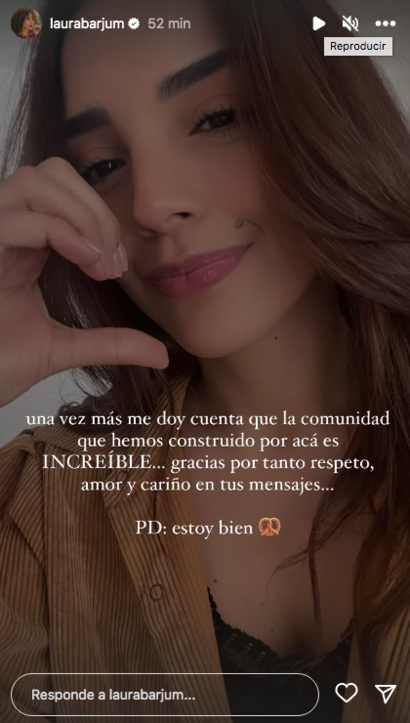 Laura Barjum habló de Diego Saenz