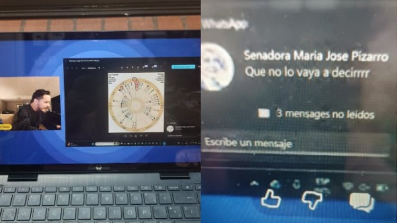 Así se defendió el astrólogo por mensaje que recibió de María José Pizarro en el que le ordenaba no hablar