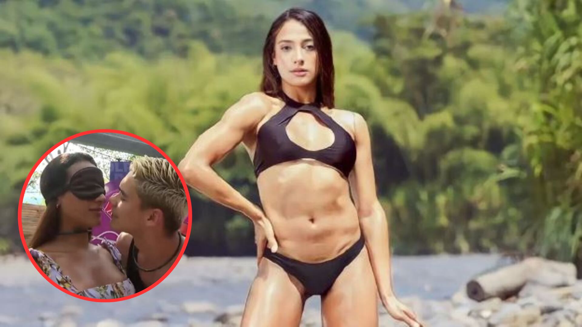 Daniela, participante de El Desafío The Box fue retada a reconocer los labios de sus compañeros