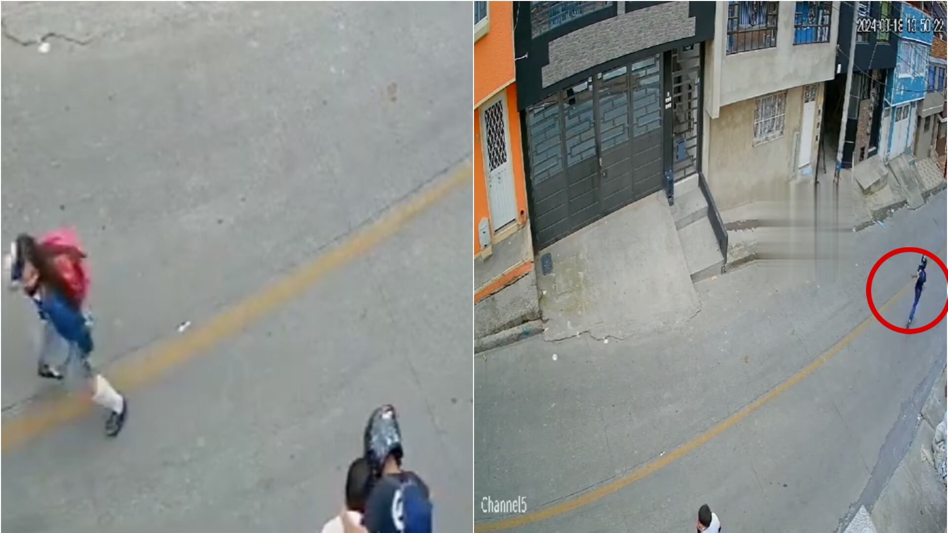 Ladrón golpea fuertemente a menor de edad en Bogotá (redes sociales)