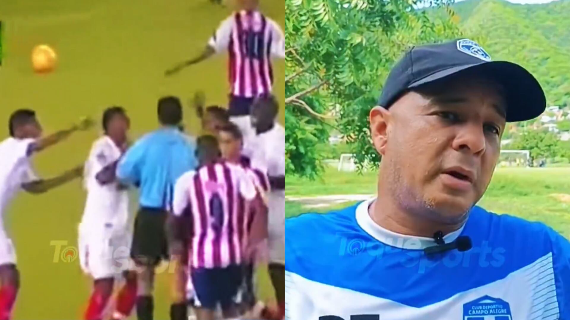 Junior y el Piojo Acuña - Fotos: Capturas de pantalla de redes sociales