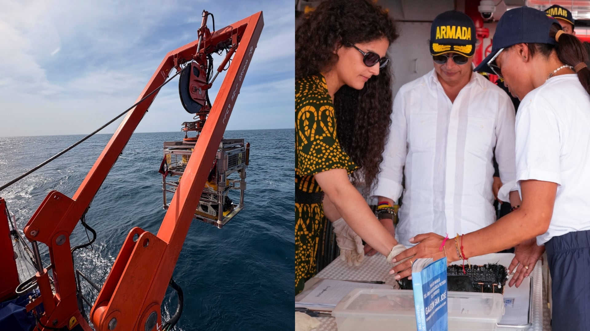 El Gobierno Nacional dio a conocer los tesoros que encontraron en el galeón San José.