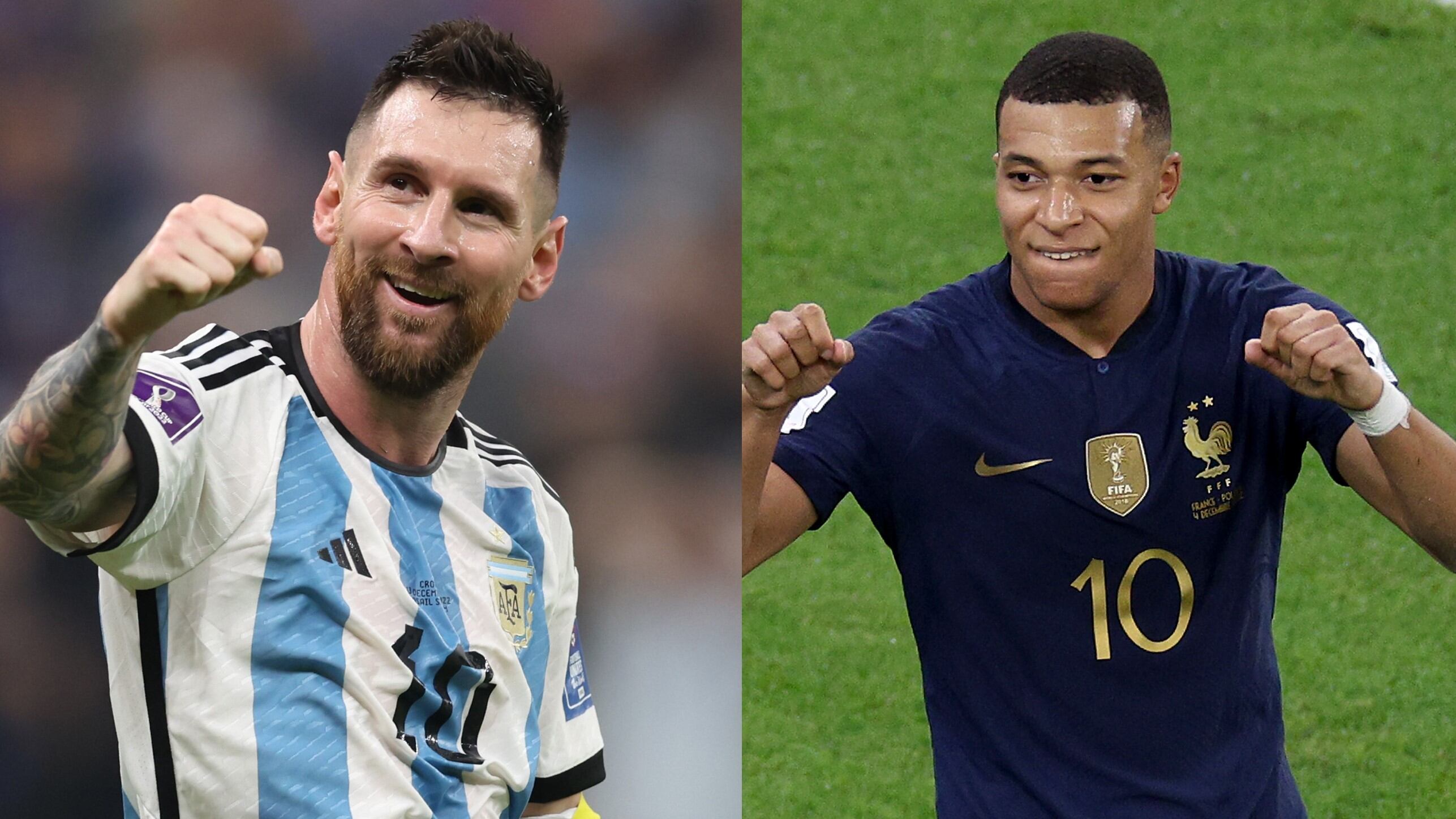 Lionel Messi y Kylian Mbappé