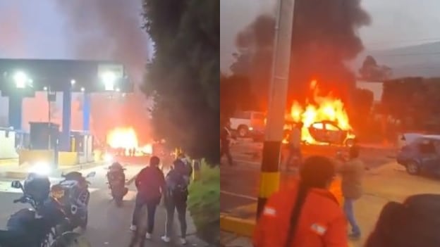 Foto explosión en la vía Zipaquirá-Ubaté deja 19 heridos y varios muertos: caos en el peaje Casablanca.