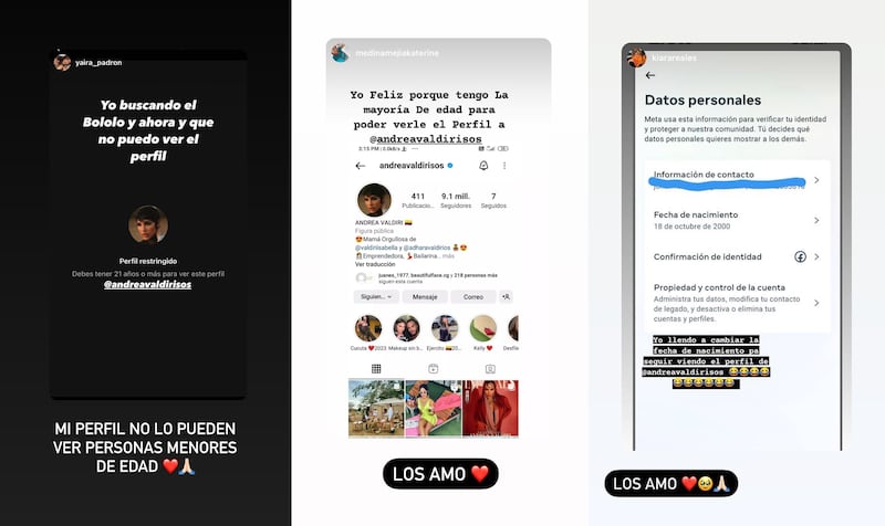 Instagram puso a sufrir a Andrea Valdiri con la nueva restricción que le impuso