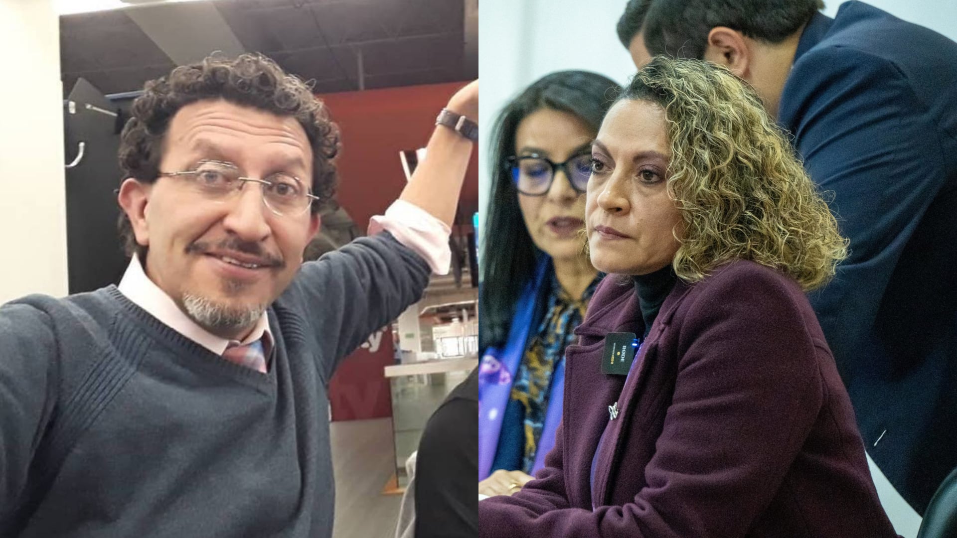 Gabriel Meluk y Jineth Bedoya.