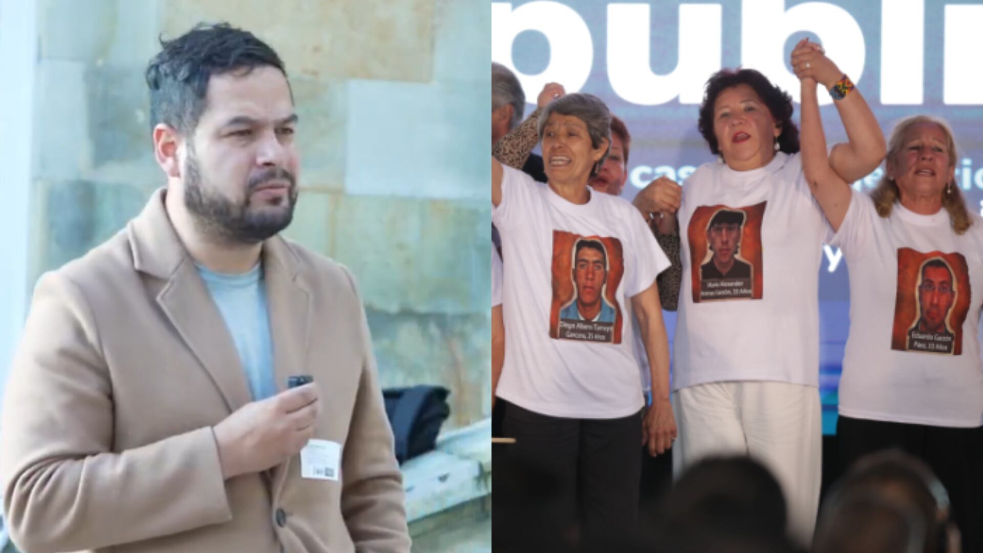 Jonathan Silva, activista que participó en la ofensa a las madres víctimas de falsos positivos, pidió perdón.