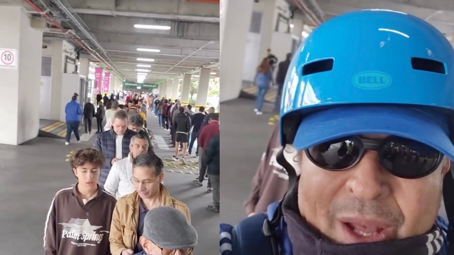 Carlos Vives votando en Unicentro